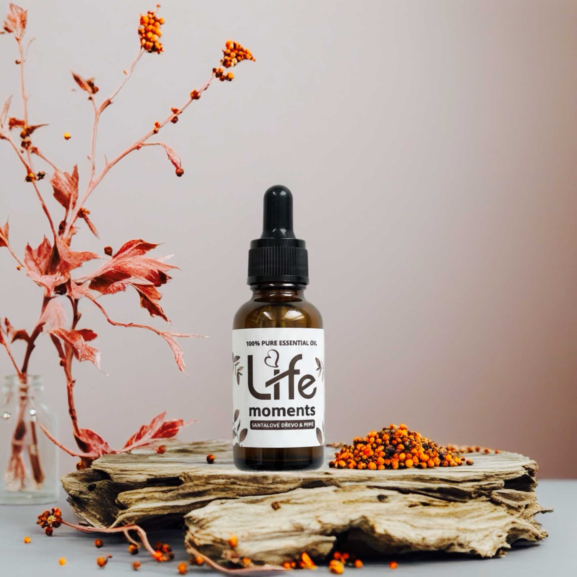 santalove drevo a pepr